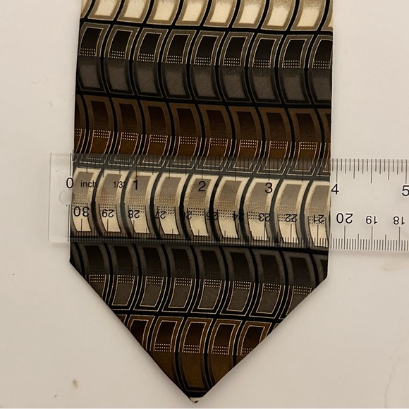 Vintage Bergamo New York Handmade Pure Silk X-Long Necktie - Picture 6 of 6